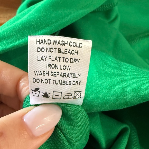 Ryleigh Strapless Boat Neckline Dress Green XS (superdown) Revolve wedding guest - Picture 9 of 9